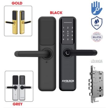 Khóa cửa vân tay Avolock AV-63-Grey