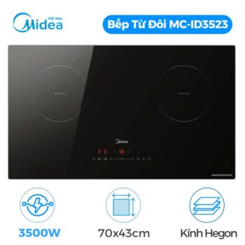 Bếp điện từ đôi Midea MC-ID3523 lắp âm